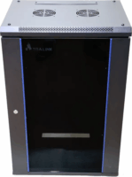 ExtraLink 19" Fali rack szekrény 15U 600x450mm - Fekete