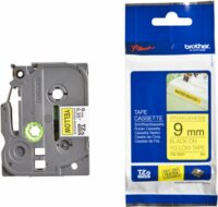 Brother TZE-S621 P-touch Feliratozógép szalag 9mm / 8m - Sárga alapon fekete extra erős tapadással
