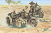 Italeri WWII Német motoros katonai figurák műanyag makett