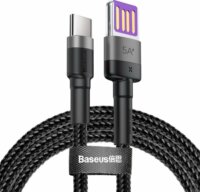 Baseus Cafule HW QuickChargingCable USB-A apa - USB-C apa 2.0 Adat és töltőkábel - Fekete (1m)