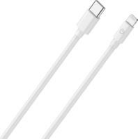 RealPower 385241 USB-C apa - Lightning apa Adat és töltő kábel - Fehér (1m)