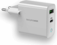 RealPower PC-65 GaN Hálózati USB-A / USB-C töltő (65W)