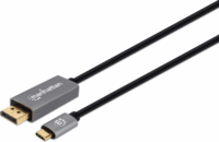Manhattan 354844 USB-C - DisplayPort kábel 2m - Fekete