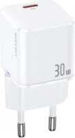 USAMS US-CC148 Hálózati USB-C töltő - Fehér (30W)