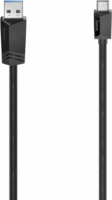 Hama 200653 USB-A apa - USB-C apa 3.2 Gen 1 Adat és töltőkábel - Fekete (3m)