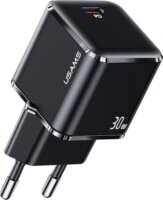 USAMS US-CC148 Hálózati USB-C töltő - Fekete (30W)