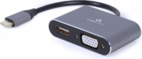 Cablexpert A-USB3C-HDMIVGA-01 USB-C apa - HDMI/VGA anya Adapter