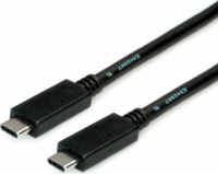 Roline 11.02.9053 USB-C apa - USB-C apa 3.2 Adat és töltőkábel - Fekete (1m)