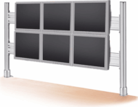 Roline 17.03.1162 22" LCD TV/Monitor asztali állvány - Ezüst (6 kijelző)