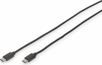 Digitus DB-300138-010-S USB-C apa - USB-C apa 2.0 Adat és töltőkábel - Fekete (1m)