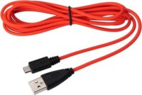 Jabra Evolve USB-A apa - Micro USB apa Adat és töltő kábel - Piros (2m)
