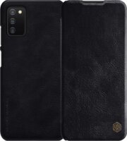 Nillkin Qin Samsung Galaxy A03s Bőr Tok - Fekete