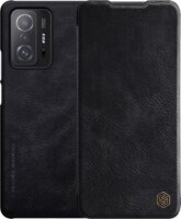 Nillkin Qin Xiaomi 11T/11T Pro Bőr Tok - Fekete