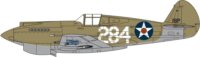 Airfix Curtiss P-40B Warhawk repülőgép műanyag modell (1:72)