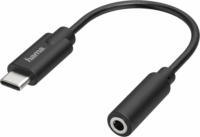 Hama 205282 USB-C apa - 3.5mm jack anya Adapter - Fekete