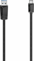 Hama 200657 USB-A apa - USB-C apa 3.2 Adat és töltő kábel - Fekete (1m)