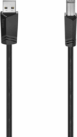 Hama 200604 USB-A apa USB-B apa 2.0 Adat és töltő kábel - Fekete (5m)