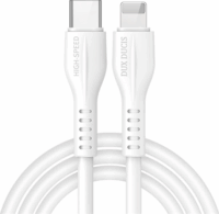 Dux Ducis GP-120616 USB-C apa 2.0 - Lightning apa Adat és töltőkábel - Fehér (1m)