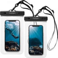 Spigen Aqua A601 Univerzális Vízhatlan Tok - Átlátszó (2db)