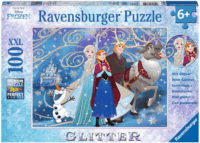 Ravensburger Jégvarázs Csillogó hó - 100 darabos XXL puzzle