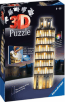 Ravensburger Pisai ferde torony éjjel - 216 darabos 3D LED-es puzzle