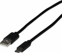 EFB EBUSBC-USB20AK.3 USB-A apa - USB-C apa 2.0 Adat és töltőkábel - Fekete (3m)