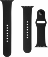 Fixed Apple Watch S1/2/3/4/5/6/7/SE Szilikon szíj 42/44/45 mm - Fekete