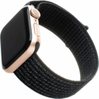 Fixed Apple Watch S1/2/3/4/5/6/7/SE Nylon szíj 42/44/45 mm - Reflektív Fekete