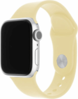 Fixed Apple Watch S1/2/3/4/5/6/7/SE Szilikon szíj 38/40/41 mm - Világossárga