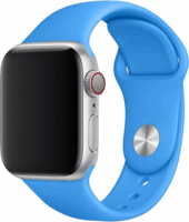 Fixed Apple Watch S1/2/3/4/5/6/7/SE Szilikon szíj 42/44/45 mm - Mélykék