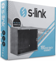 S-Link 19" Fali rack szekrény 4U 530x400mm - Fekete