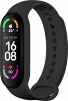 Fixed Xiaomi Mi Smart Band 5/6/7 Szilikon szíj - Fekete