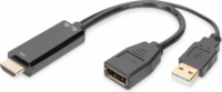 Digitus AK-330101-002-S USB/HDMI apa - DisplayPort anya Adapter