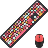 MOFII 666 Wireless Billentyűzet Angol (UK) + Egér - Fekete/Piros