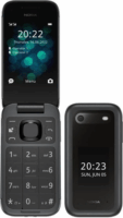 Nokia 2660 Flip 48MB/128MB Dual SIM Kihajtható Mobiltelefon - Fekete