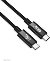 Club3D CAC-1576 USB-C apa - USB-C apa 3.2 Adat és töltő kábel - Fekete (1m)