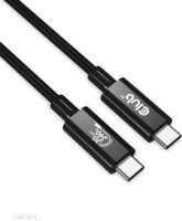 Club3D CAC-1575 USB-C apa - USB-C apa 4 Adat és töltő kábel - Fekete (2m)