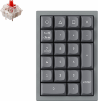 Keychron Q0-D1 Mechanikus Numpad (Red Switch) - Szürke