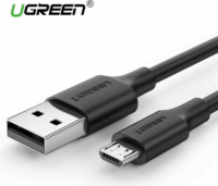 Ugreen US289 USB-A apa - Micro USB-B apa 2.0 Adat és töltőkábel - Fekete (3m)