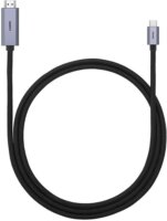 Baseus USB-C apa - HDMI 2.0 apa Töltő kábel - Fekete (1m)