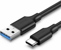 Ugreen US184 USB-A apa - USB-C apa 3.0 Adat és töltőkábel - Fekete (1m)
