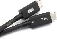 OWC Thunderbolt 4 USB-C apa - USB-C apa 4.0 Adat- és töltőkábel - Fekete (2m)