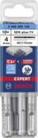 Bosch Expert SDS-plus-7X Ø4mm Kalapácsfúrófej készlet (10 db)