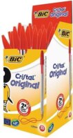 BIC Cristal Original Kupakos golyóstoll - 0,32mm / Piros (50 darabos)