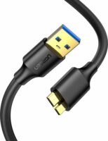 Ugreen US130 USB-A apa - Micro USB-B apa 3.0 Adat és töltőkábel - Fekete (1m)