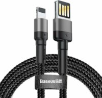 Baseus CALKLF-GG1 USB apa - Lightning apa Adat- és töltőkábel - Szürke-Fekete (1m)