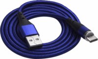 Akyga AK-USB-42 USB-A apa - mágneses USB-C apa Adat és töltő kábel - Kék (1m)