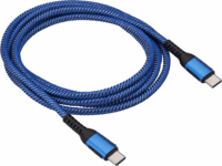 Akyga AK-USB-38 100W USB-C apa - USB-C apa Adat és töltő kábel - Kék (1.8m)