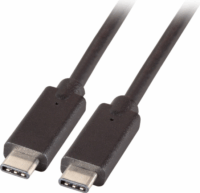 Efb K5283 USB-C apa - USB-C apa 3.2 Adat és töltő kábel - Fekete (0.5m)