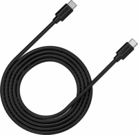 Canyon CNS-USBC12B USB-C apa - USB-C apa Adat és töltő kábel - Fekete (2m)